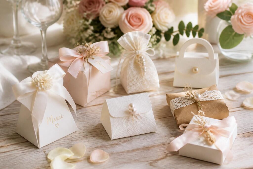 découvrez nos idées originales et élégantes de boîtes à dragées pour rendre votre mariage inoubliable.