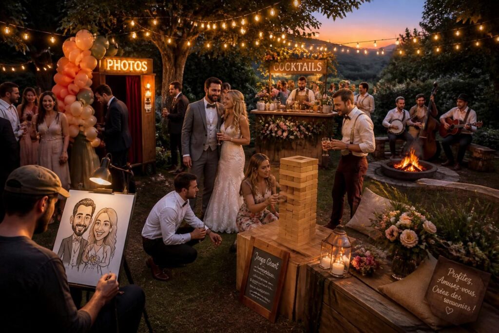 découvrez des idées d'animation de mariage originales pour rendre votre journée inoubliable et divertir vos invités avec créativité et élégance.