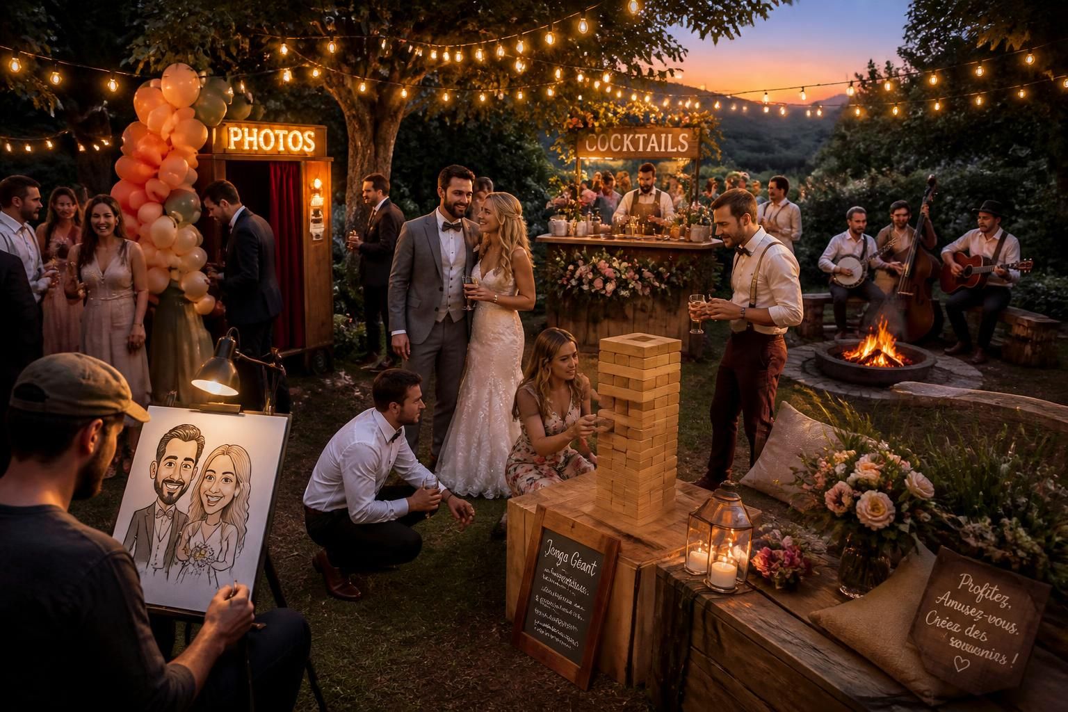 découvrez des idées d'animation de mariage originales pour rendre votre journée inoubliable et divertir vos invités avec créativité et élégance.