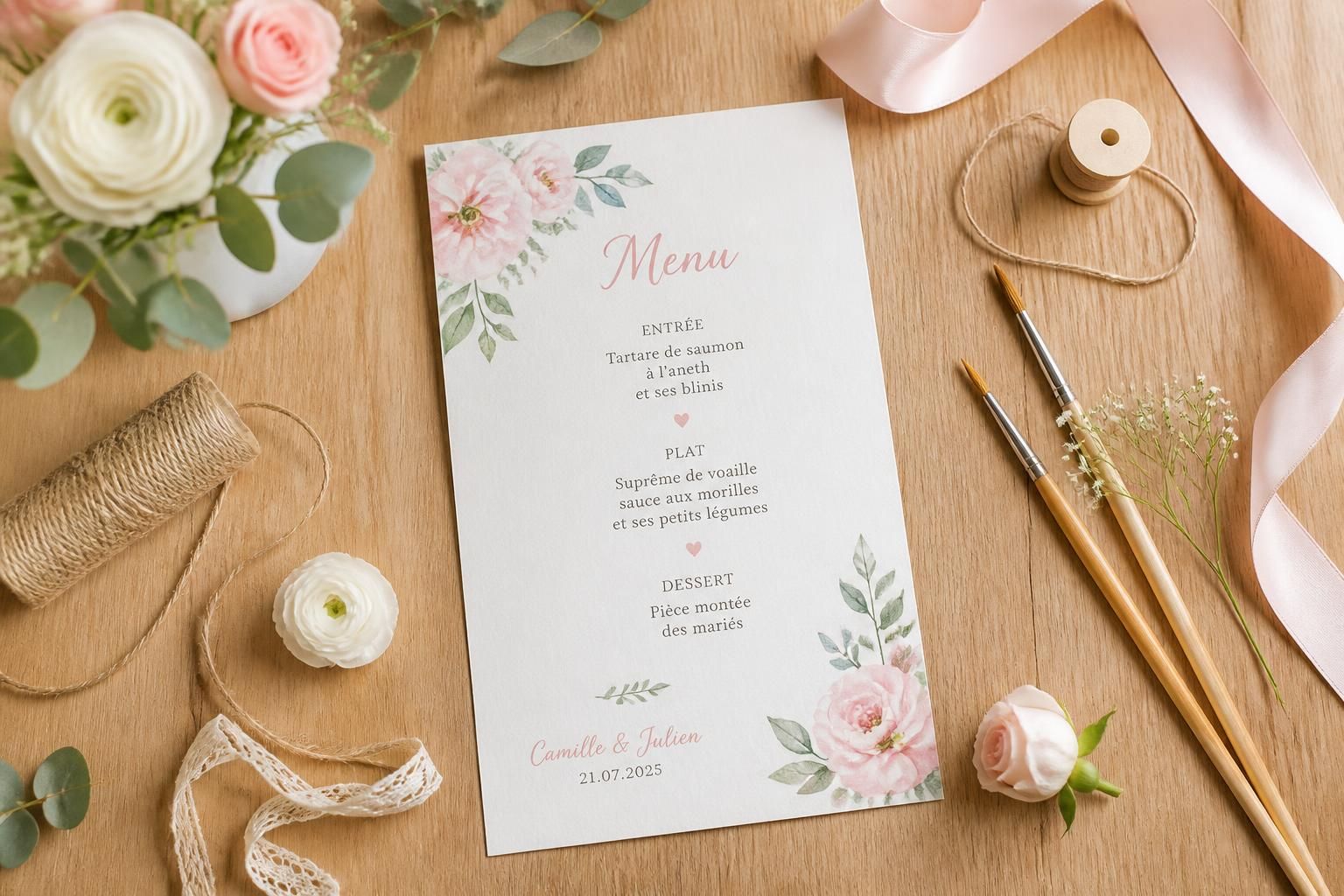 découvrez comment créer facilement un menu de mariage diy personnalisé pour impressionner vos invités avec une touche unique et élégante.