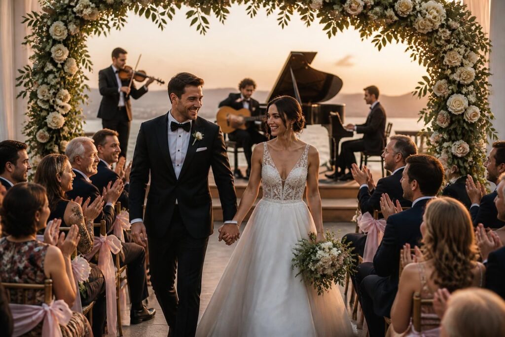 découvrez nos idées originales et romantiques pour la musique d'entrée de votre salle de mariage, afin de créer une ambiance inoubliable dès les premiers instants.