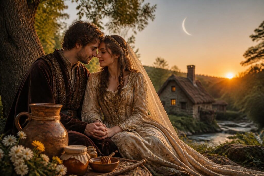 découvrez l'origine et les traditions liées à la lune de miel, symbolisant le début d'une nouvelle vie à deux et empreint de coutumes anciennes.
