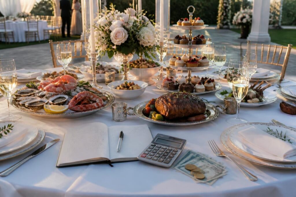 découvrez combien prévoir pour le tarif d'un traiteur de mariage et organisez votre réception en respectant votre budget grâce à nos conseils détaillés.