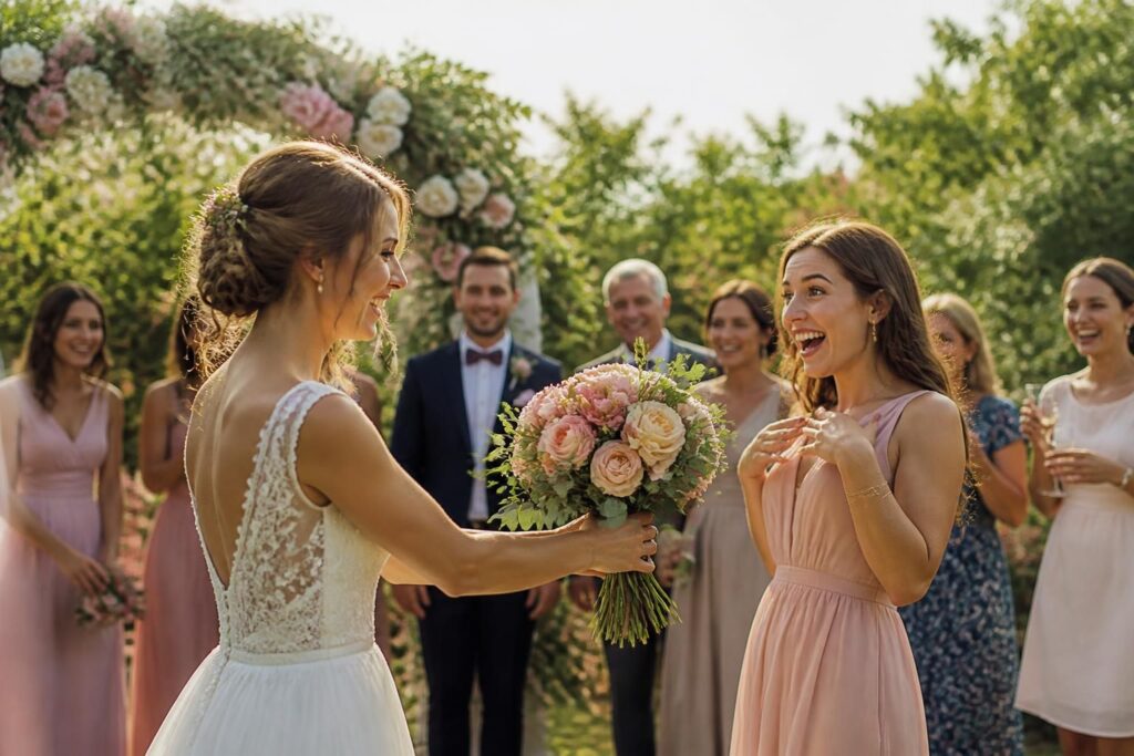 découvrez qui, selon la tradition, offre le bouquet de la mariée et les significations derrière ce geste symbolique lors du mariage.
