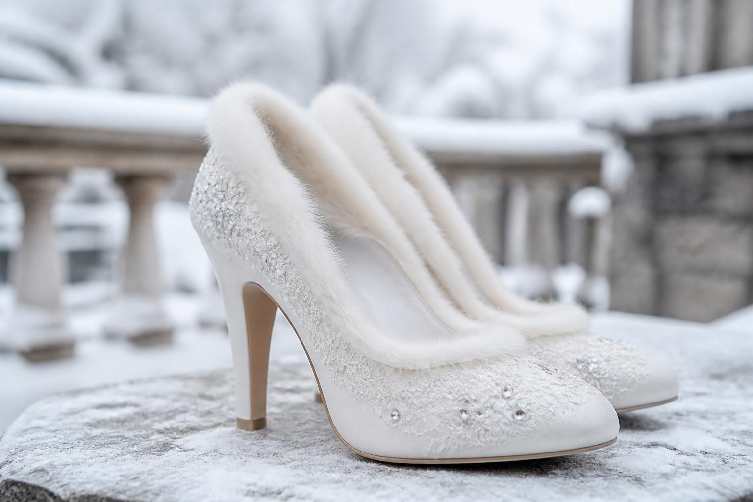 découvrez notre collection élégante de chaussures de mariée d'hiver, alliant confort et style pour sublimer votre grand jour même par temps froid.