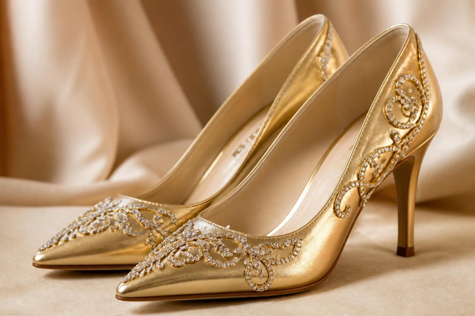 découvrez notre collection élégante de chaussures de mariée dorées, alliant glamour et confort pour sublimer votre jour j avec une touche lumineuse et sophistiquée.