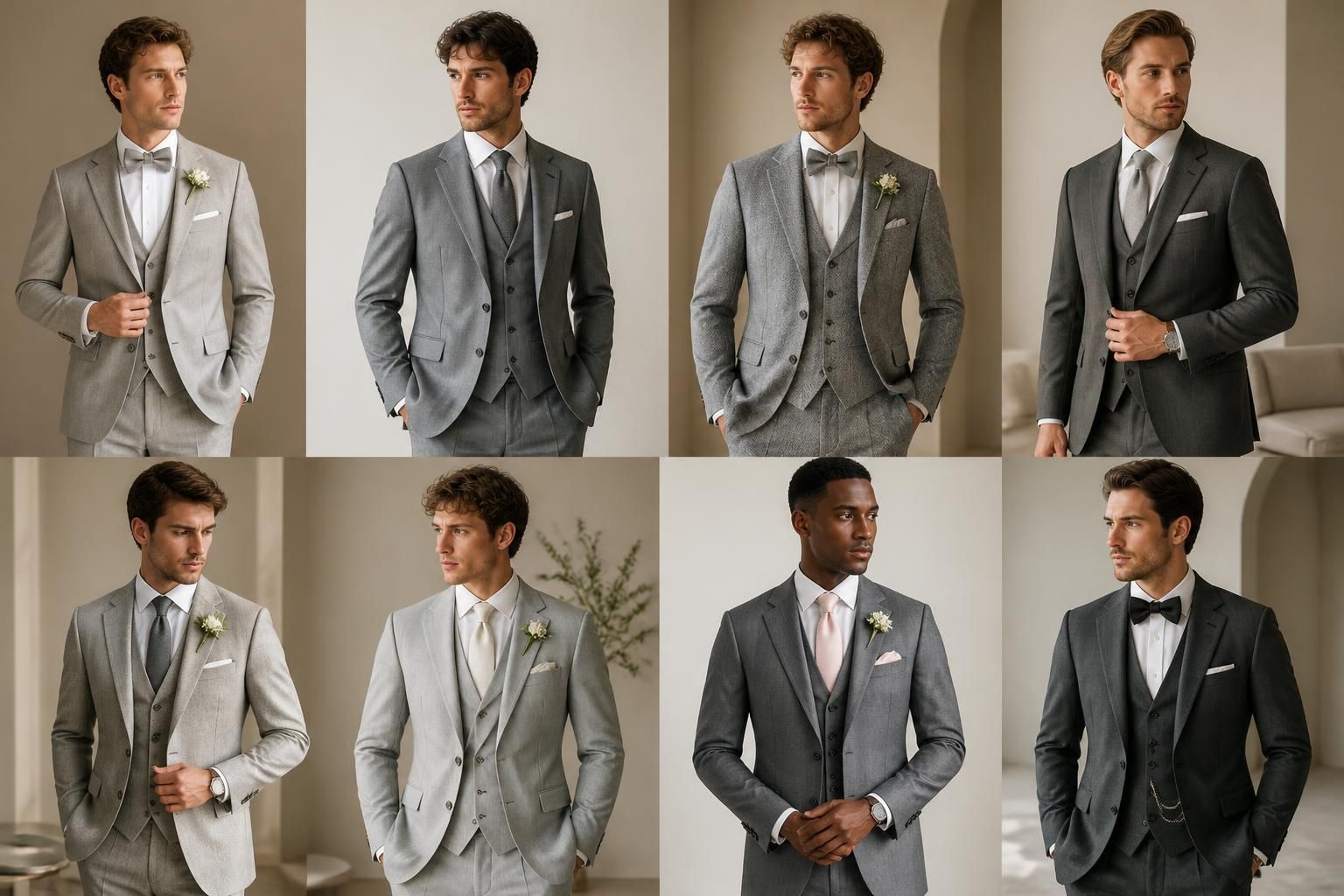 découvrez comment choisir et assortir un costume de marié gris pour un look élégant et moderne le jour de votre mariage. idées de styles et conseils d'association vestimentaire.