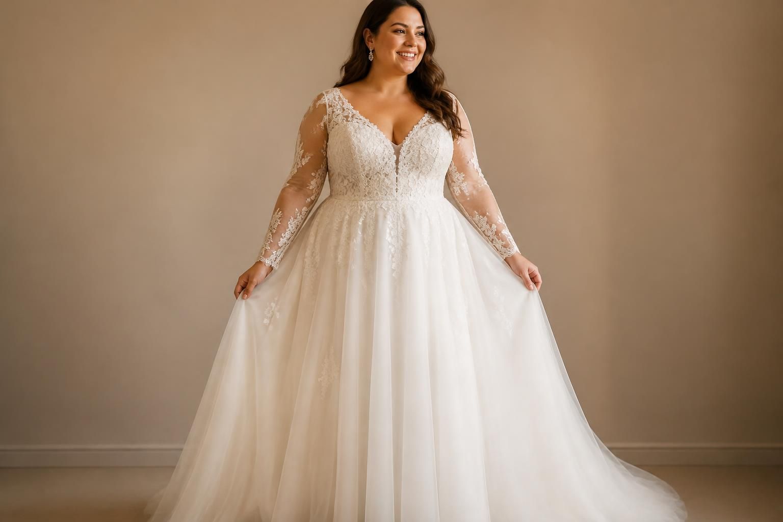 découvrez notre sélection de robes de mariée grande taille pour sublimer votre silhouette avec élégance et confort le jour j.